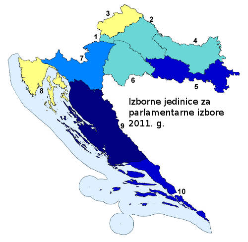 Izborne jedinice 2011